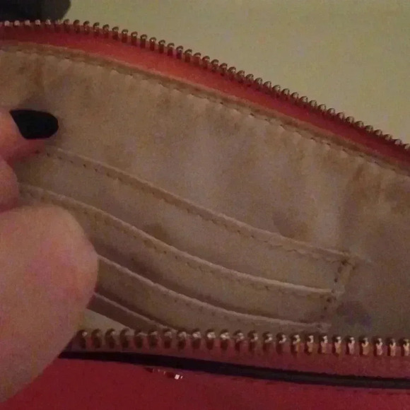 > Kate Spade New York pink textured leather outer pocket wristlet - Picture 10 of 12